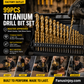 🔥High-efficiency tool favored by veteran craftsmen!Factory Outlet-100pcs Titanium Coated Drill Bit Set