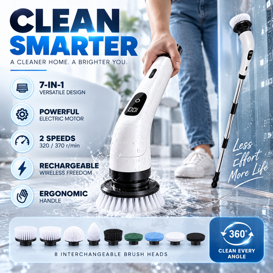 🧽7-in-1 Electric Cleaning Brush Set for Home Use
