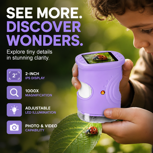 🎁Free Shipping + 50% OFF 🔥Handheld Pocket Microscope for Kids-Nature teaches children best🐛