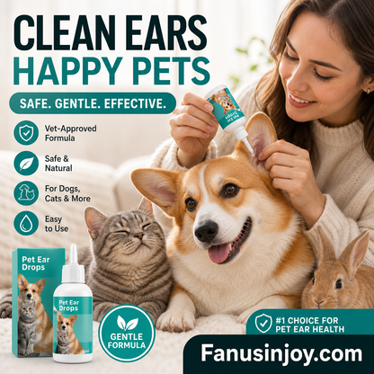 Limited-Time Special! 🐱🐶 Gentle Pet Ear Cleansing Drops—Say Goodbye to Outer Ear Canal Diseases