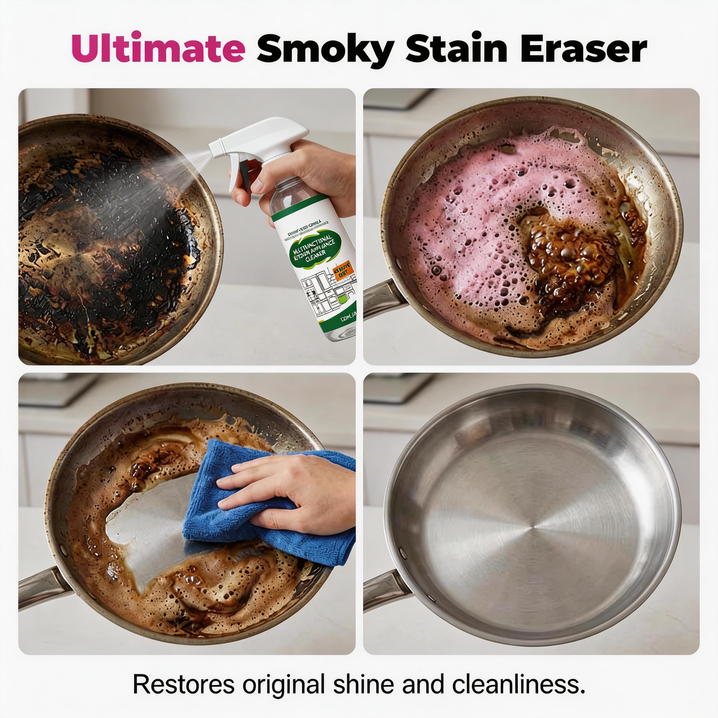 【Buy 2 Get 1  Free】🧼Multifunctional Kitchen Appliance Cleaner Spray