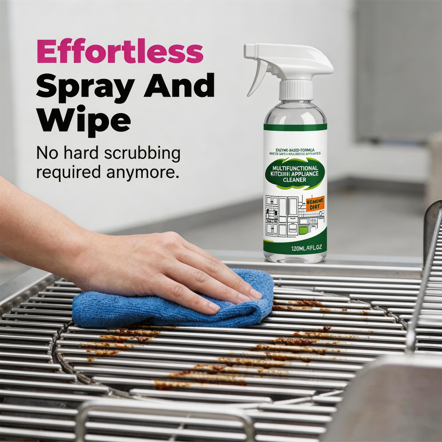 【Buy 2 Get 1  Free】🧼Multifunctional Kitchen Appliance Cleaner Spray