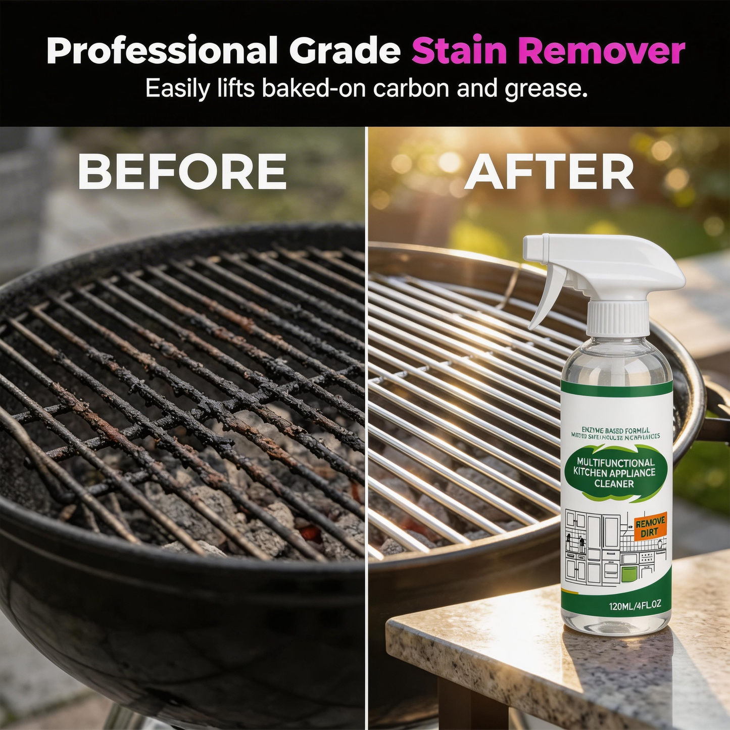 【Buy 2 Get 1  Free】🧼Multifunctional Kitchen Appliance Cleaner Spray