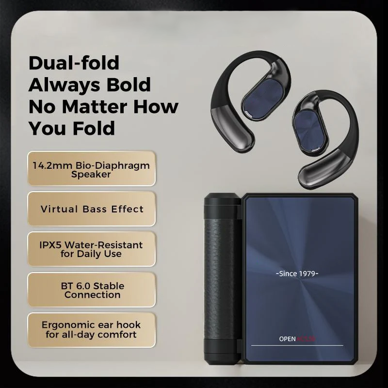 🎁New arrival 46% OFF💥Wireless Noise-Canceling Bluetooth 6.0 Earbuds 🥤, 145-Hour Ultra-Long Battery Life 🥳, IPX5 Waterproof Sports Earphones 🚲