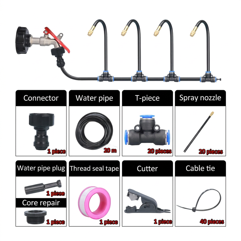 🌱Automatic 360° Curved Garden Irrigation Syste