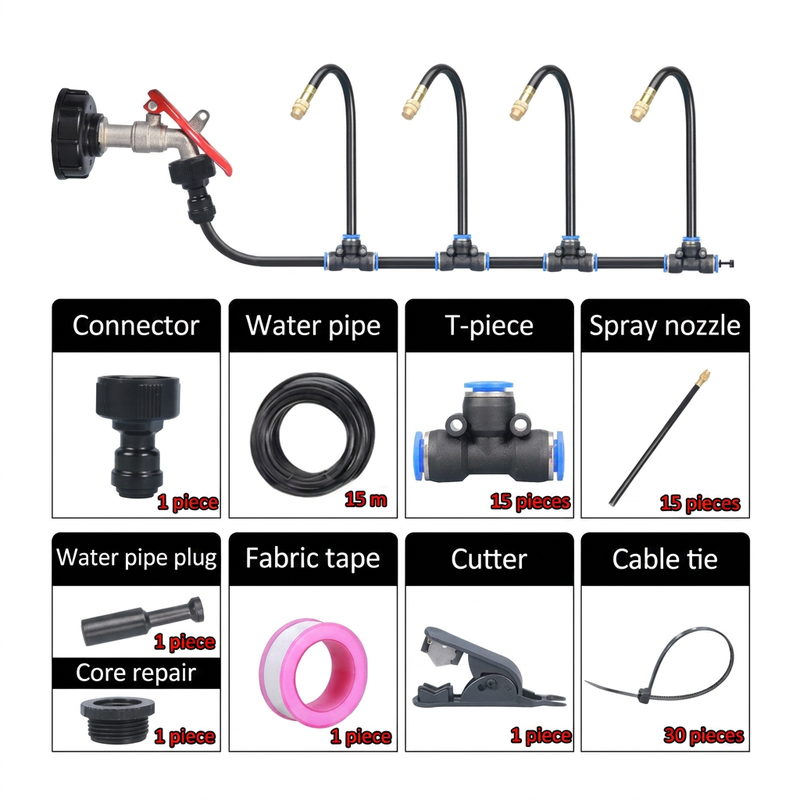 🌱Automatic 360° Curved Garden Irrigation Syste
