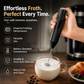 🥛Handheld Electric Milk Frother – 47% OFF | Battery Operated Drink Mixer for Coffee, Latte, Cappuccino, Hot Chocolate & Matcha | Mini Foam Maker with Stand