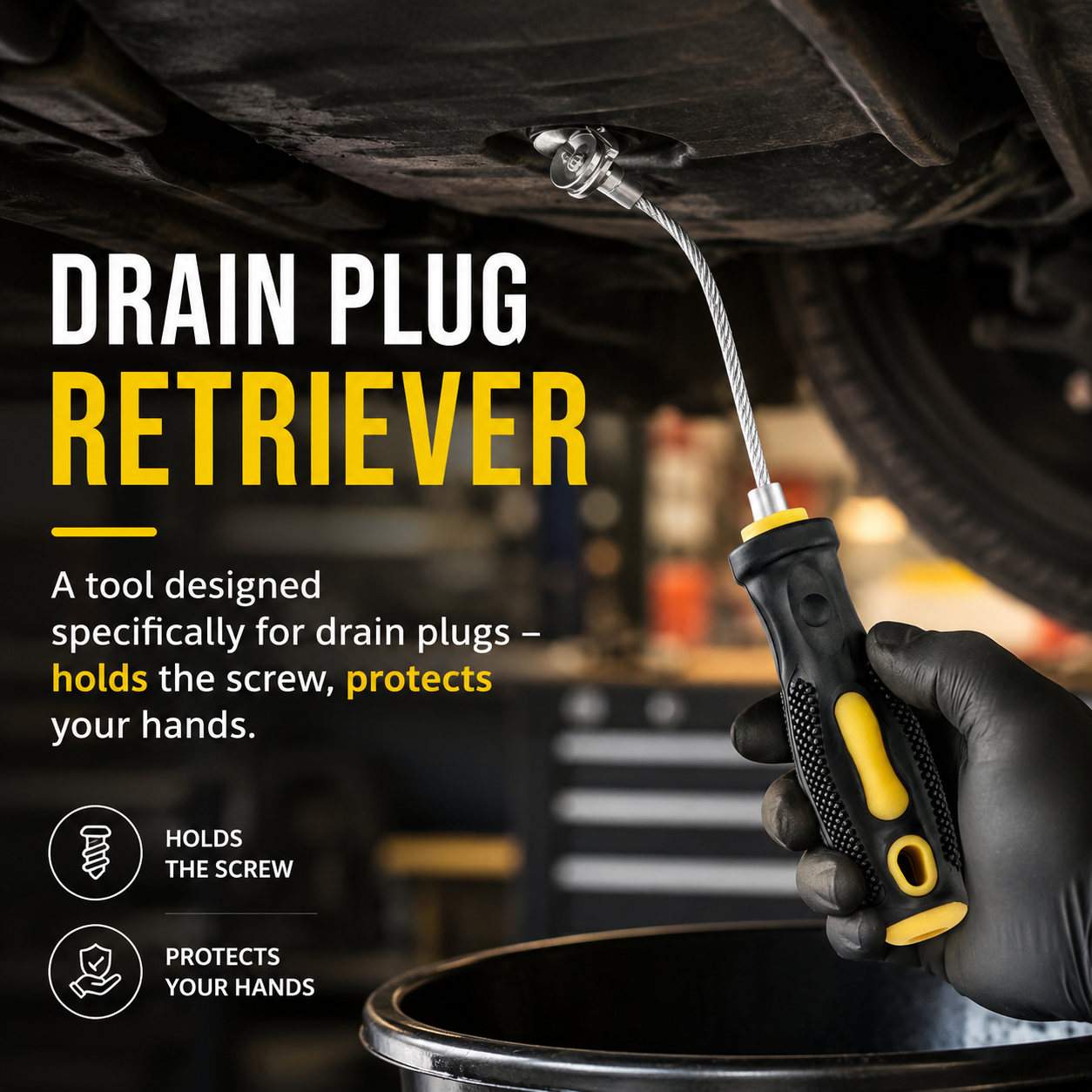 🏆LAST DAY SALE 50% OFF🔥Magnetic Drain Plug Remover 🔧