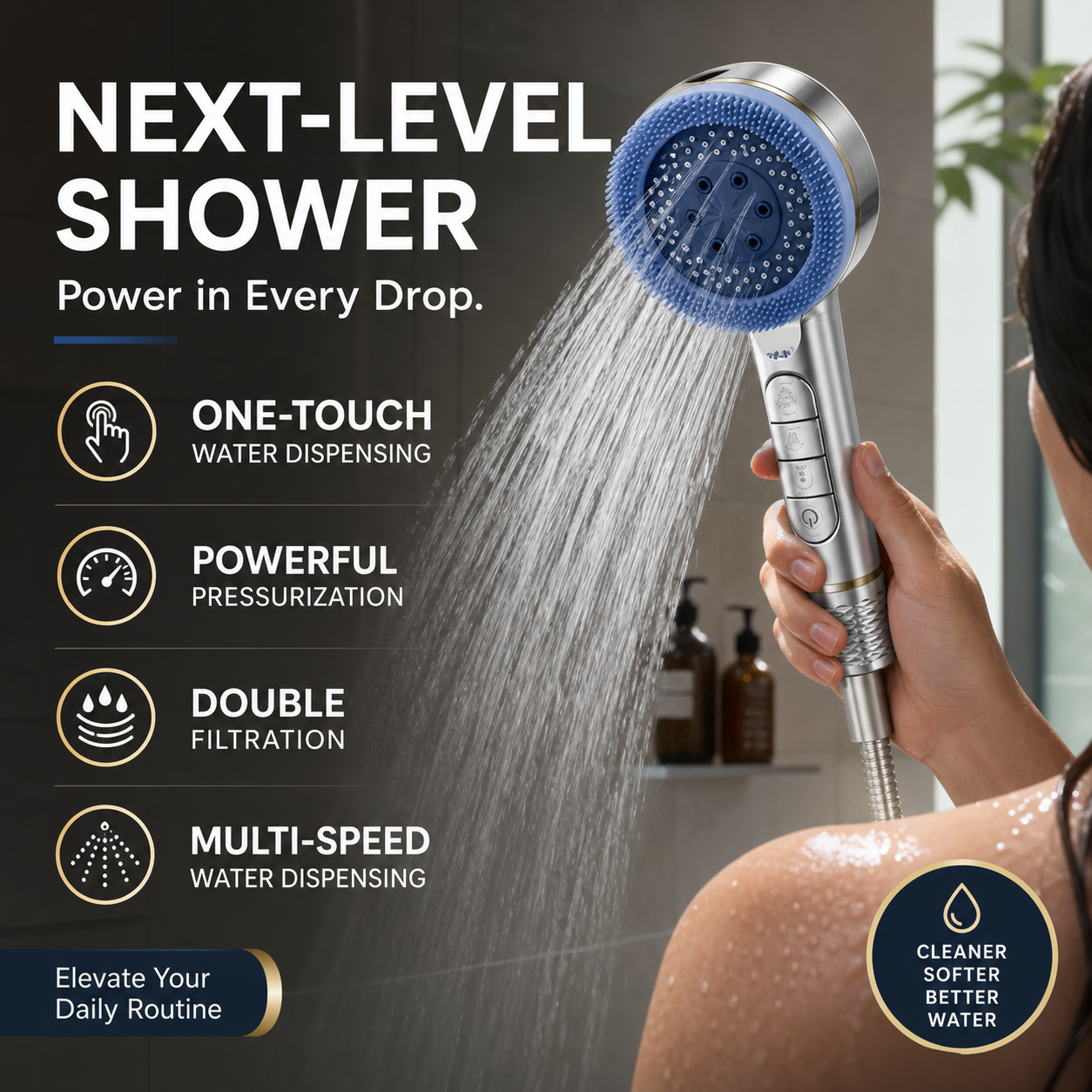 Ultra High Pressure Handheld Shower