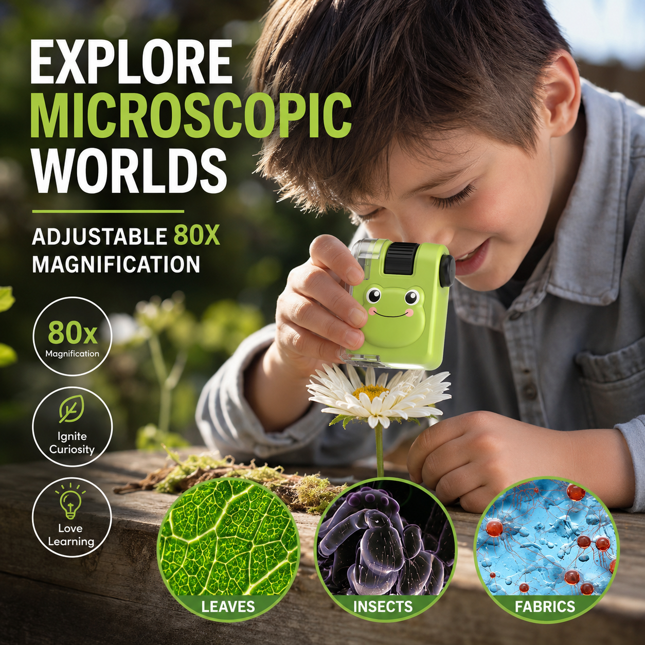 🔥Selling Fast – 55% OFF Clearance🎁Portable Educational Microscope for ...