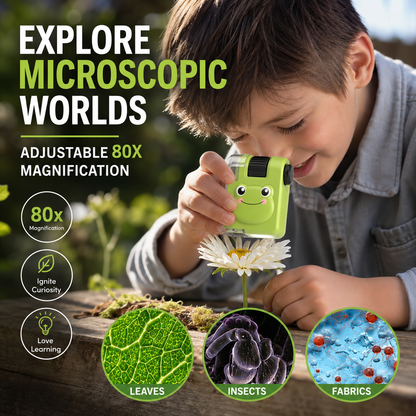 🔥Selling Fast – 55% OFF Clearance🎁Portable Educational Microscope for Kids