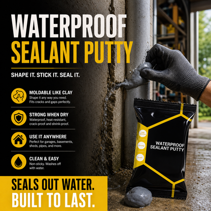 ⏳1 Set of 4⏰Waterproof Sealant Putty – Easy-to-Mold Filler for Pipe Openings & Wall Gaps