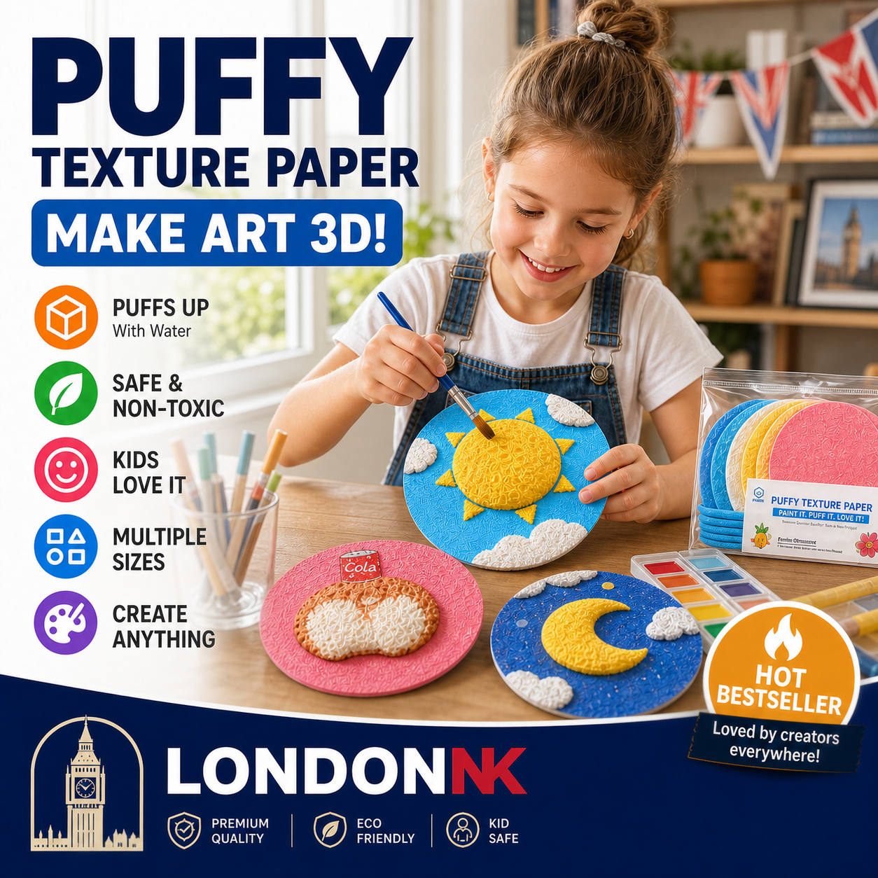 🎄Special Surprise Offer 🎁Buy 3 Get 2 Free！🔮Master the magic of painting！👩‍🎨Foam Texture Painting Paper🎁