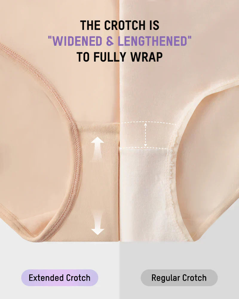 🌸  Special Price £6.49（each） ! 🔥Buy 1 Get 1 Free🎁Plus-Size High-Waist Cross Tummy Control Panties