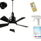 ⏳LAST DAY SALE 64% OFF🔥40W LED Ceiling Fan Light – 20.5” Ultra-Quiet with Remote 🎯 | E27 + FREE B22 Adapter 🔌 | For Bedroom 😴, Kitchen 👩‍🍳 & Garage 🛠️ – UK Ready! 🇬🇧