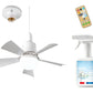 ⏳LAST DAY SALE 64% OFF🔥40W LED Ceiling Fan Light – 20.5” Ultra-Quiet with Remote 🎯 | E27 + FREE B22 Adapter 🔌 | For Bedroom 😴, Kitchen 👩‍🍳 & Garage 🛠️ – UK Ready! 🇬🇧