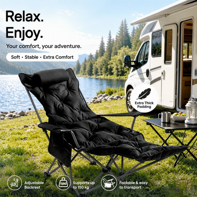 Portable Folding Camping Chair with Cup Holder