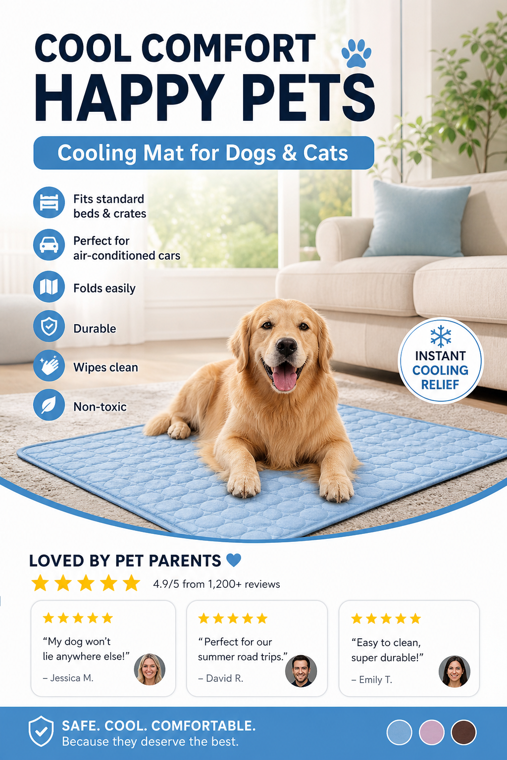 🔥Hot sales 48 % Off💥Summer Pet Cooling Mat