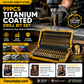 🔥High-efficiency tool favored by veteran craftsmen!Factory Outlet-100pcs Titanium Coated Drill Bit Set