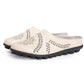 Loose-fitting slippers with a floral cutout, suitable for all foot types