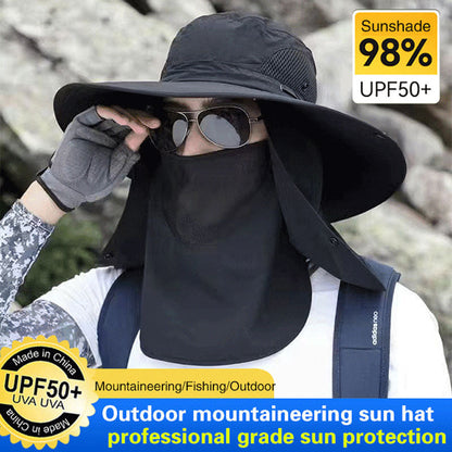 ⛰️ LIMITED-TIME 50% OFF! ☀️ Outdoor Mountaineering Sun Hat – UPF 50+, Neck Flap & Ventilation for Hiking & Trekking 🧢
