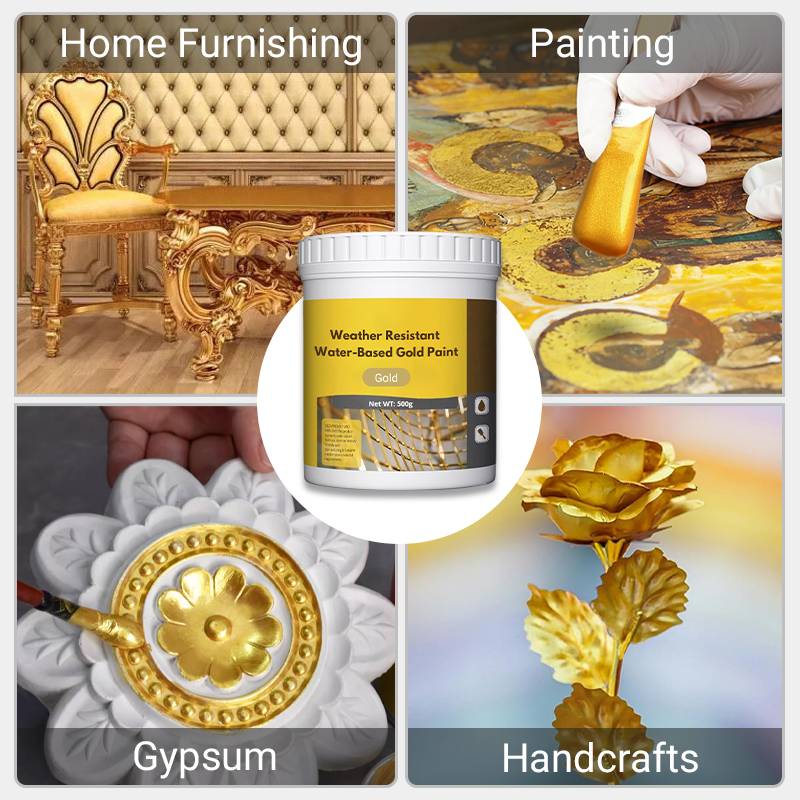 ✨Hot Sale Deals-Weather Resistant Water-based Gold Paint
