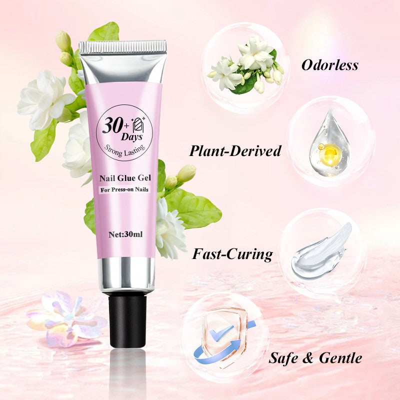 💅Strong Lasting Nail Glue Gel Set for Press-on Nails