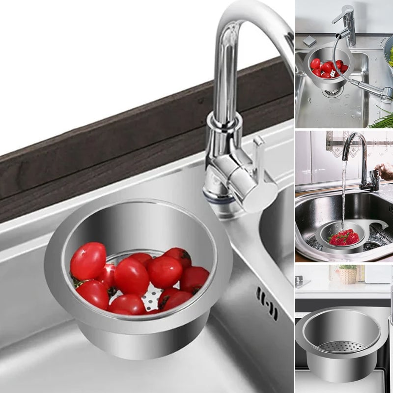 📢📢 50% OFF!! ⏰🔥 Swan-Shaped 304 Stainless Steel Sink Strainer Basket