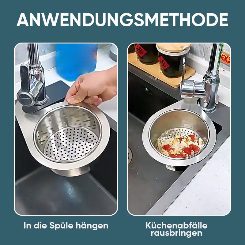 📢📢 50% OFF!! ⏰🔥 Swan-Shaped 304 Stainless Steel Sink Strainer Basket