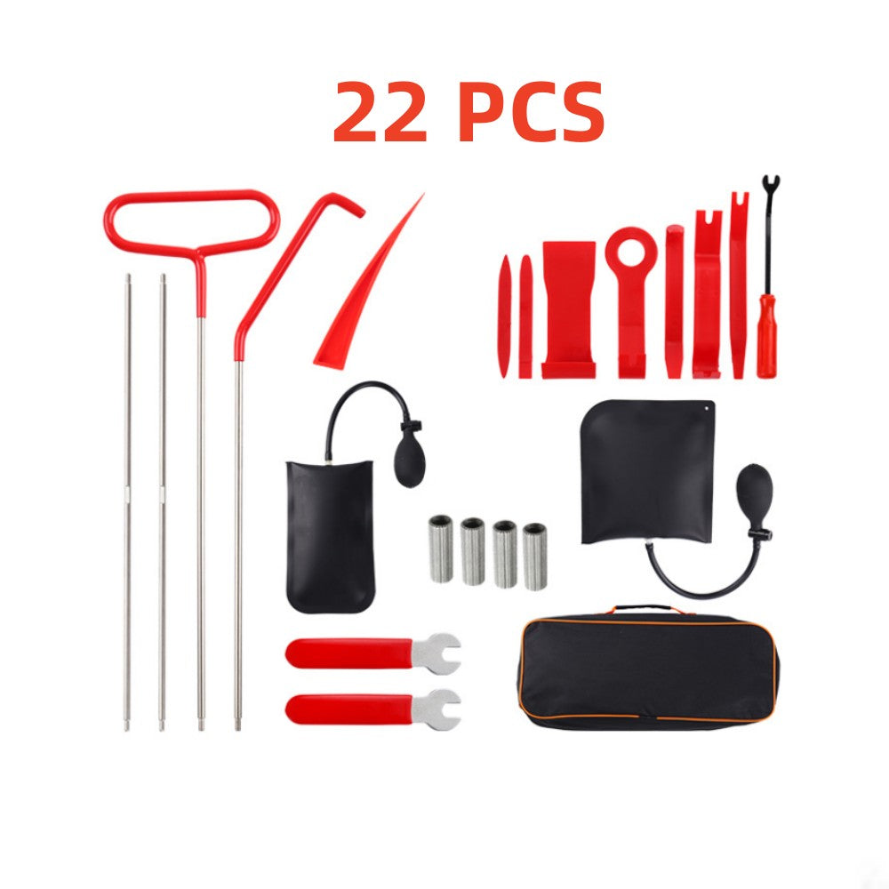 🥳2026 HOT SALE🥳💞50K+ SOLD!👴🔧 54% OFF! Professional Car Tool Kit – Complete repair tools, high hardness & durable. Portable case, grabber & air wedge. Fix doors, windows yourself. Save on garage bills. 🚗🛡️