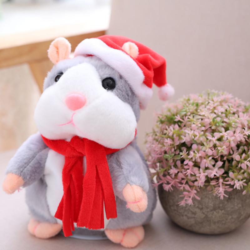 🐹 Last Day Special Price £9.99！✨Talking Hamster Plush – repeats whatever you say, auto head-shaking, hilarious fun for kids & adults.🎁