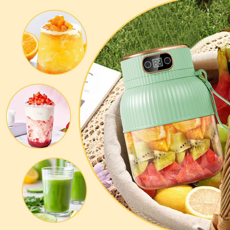 ✨ Portable Rechargeable Blender – For Fruits & Vegetables! 🍎