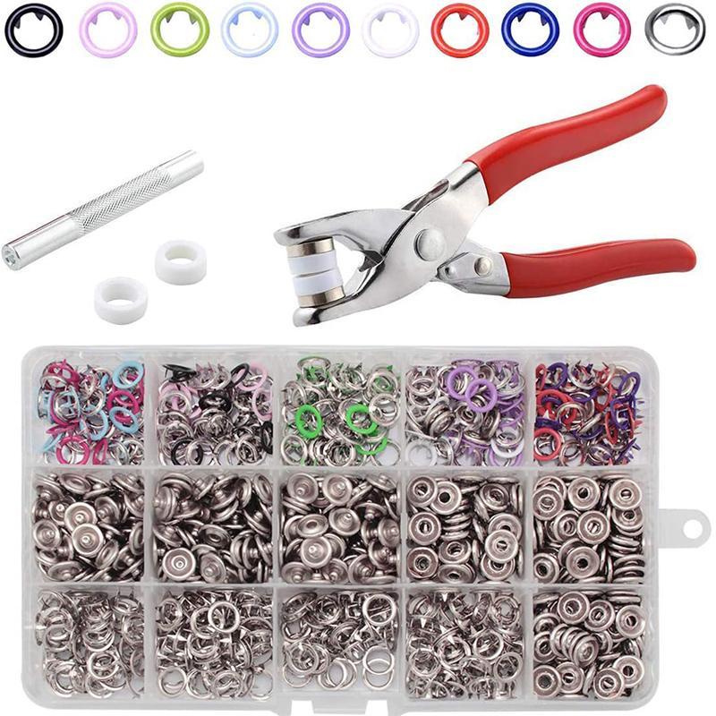 🔥LAST DAY PROMOTION - 55%OFF🔥100pcs Invisible Colored Metal Buckle & 1 Count Manual Pressure Pliers