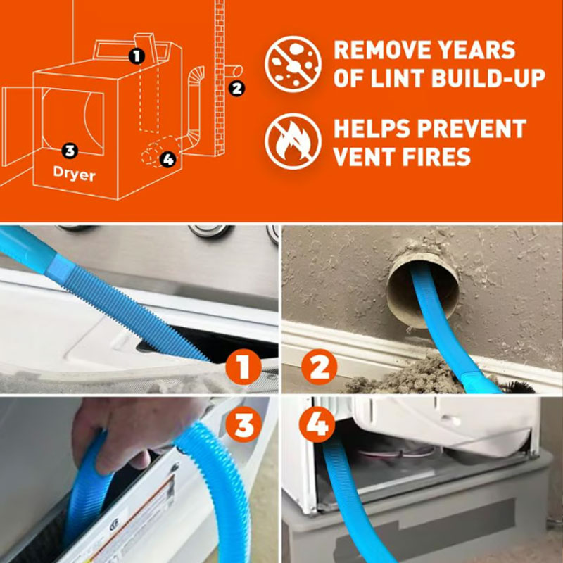 ✨LAST DAY SALE 58% OFF ✨Detachable Dryer Vent Cleaning Kit
