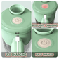 4-in-1 manual electric vegetable cutter set|Multifunction cordless food processor