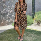 😍Oversized Leopard Print Shirt Dress