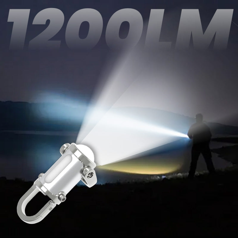 🏆✨Flash Sale⚡Almost Gone💥1200LM Super Bright Mini Keychain Flashlight Waterproof💡