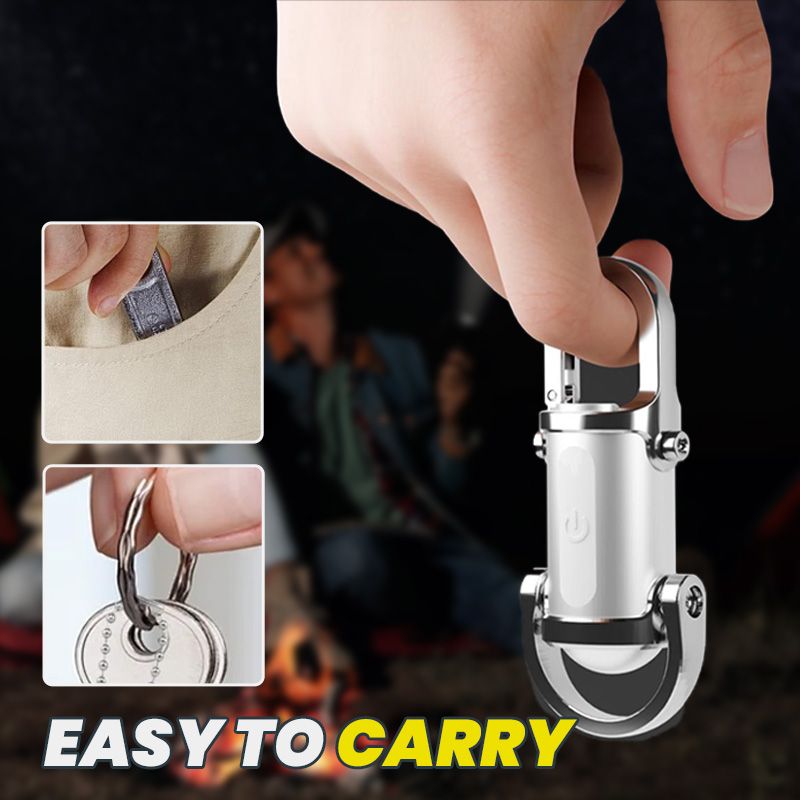 🏆✨Flash Sale⚡Almost Gone💥1200LM Super Bright Mini Keychain Flashlight Waterproof💡