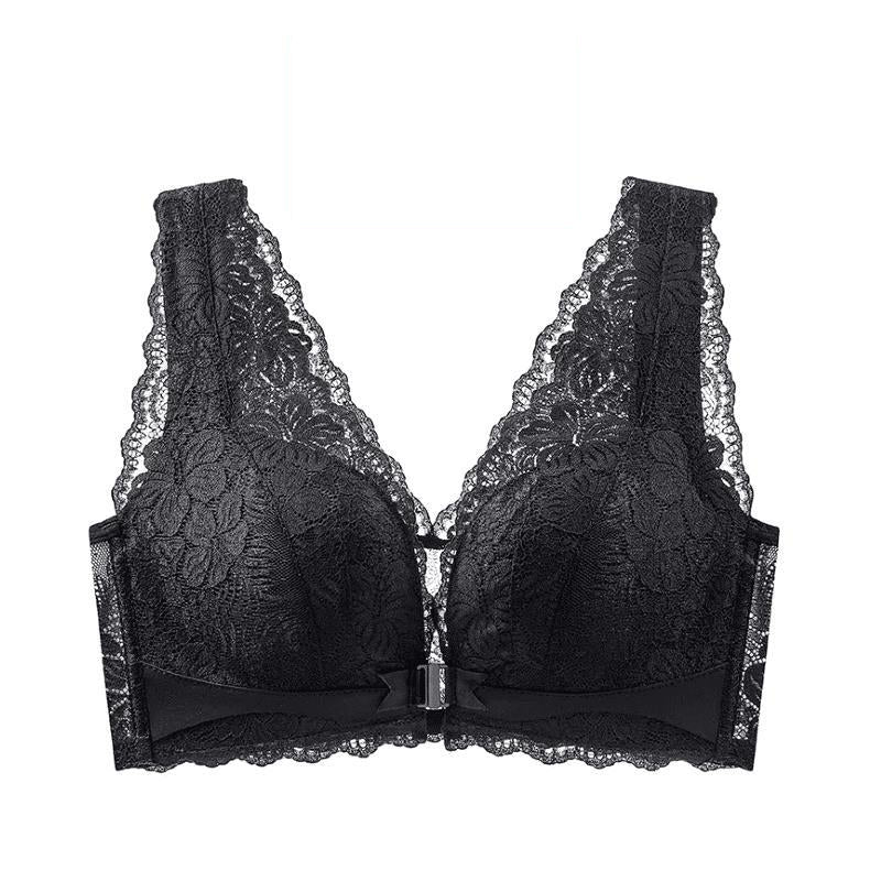 🔥New Hot Selling❤️‍🔥Lace Open Button Closure Anti-Sagging Breathable Bra