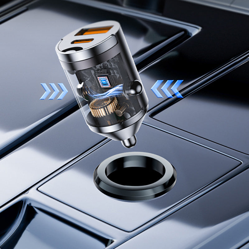 🔥Ultra-Fast Car Charger - Dual-Port PD & QC Fast Charging | 50% Off - Save More When You Buy More