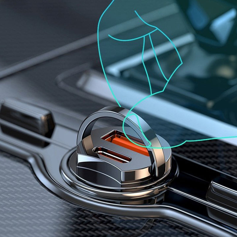 🔥Ultra-Fast Car Charger - Dual-Port PD & QC Fast Charging | 50% Off - Save More When You Buy More
