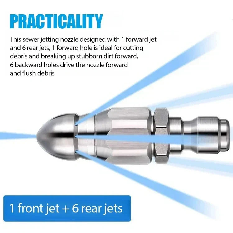 Powerful Pipe Cleaning and Unclogging Nozzle💥