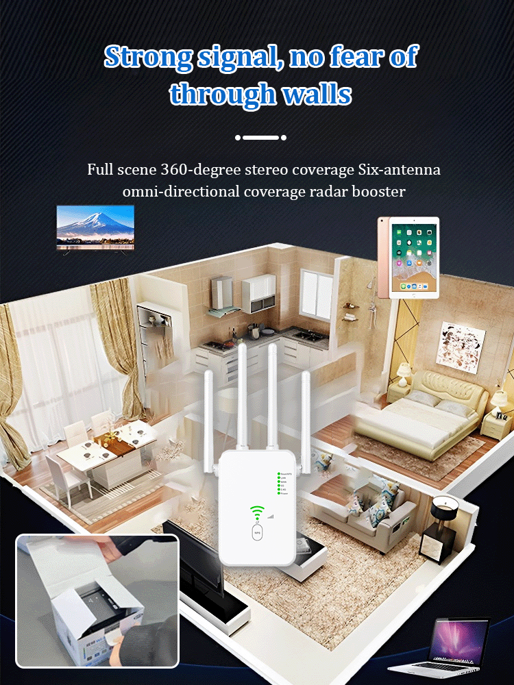 📶62% OFF FLASH SALE! 🚀 WiFi Signal Booster – Your Home’s Full-Coverage Savior ✨ Wide Coverage Range, Plug & Play, Stable Signal Enhancement
