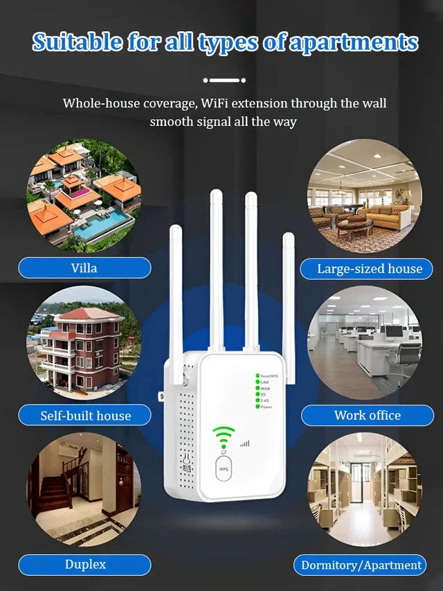 📶62% OFF FLASH SALE! 🚀 WiFi Signal Booster – Your Home’s Full-Coverage Savior ✨ Wide Coverage Range, Plug & Play, Stable Signal Enhancement