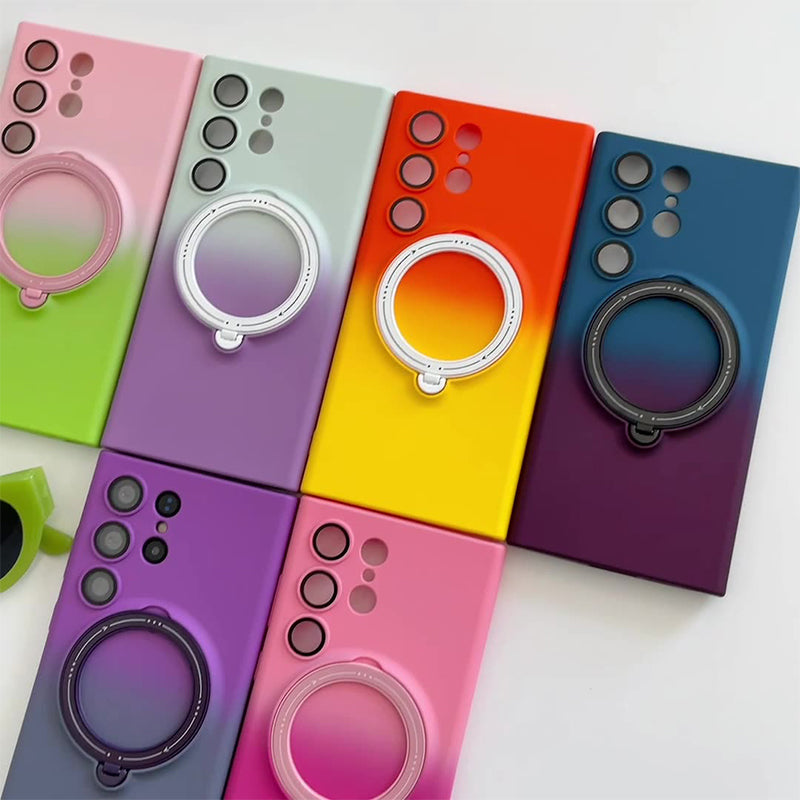 🔥Limit Time 60% OFF🔥Gradient Magnetic Phone Case with Ring Stand for Samsung S23 to S25 Series