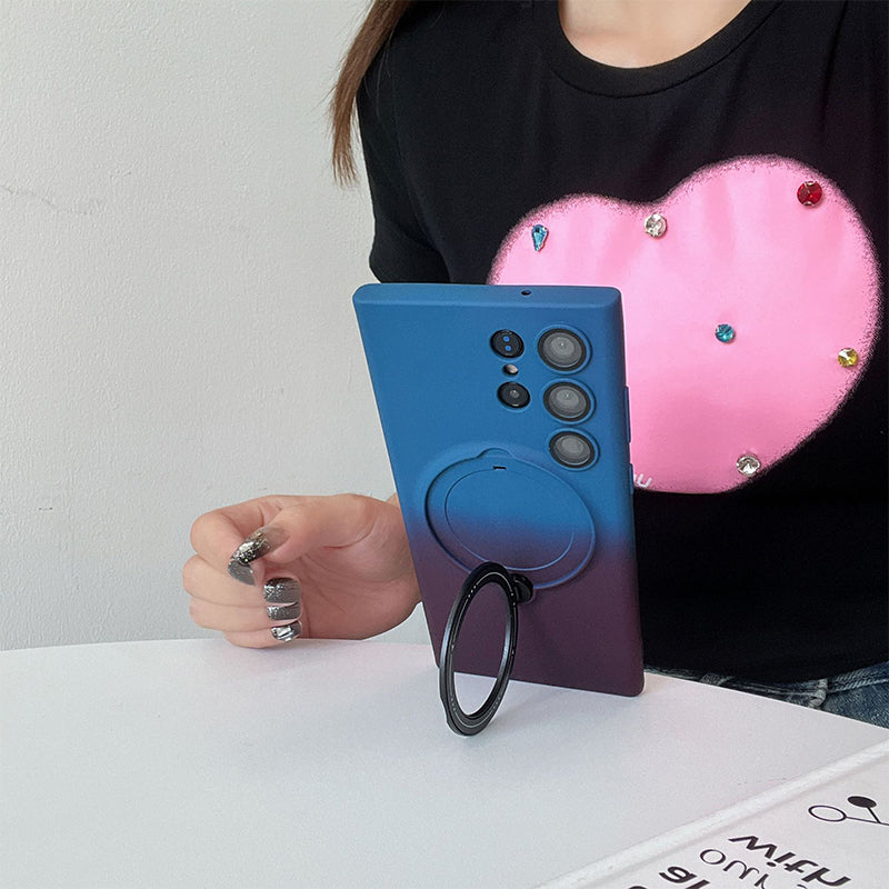 🔥Limit Time 60% OFF🔥Gradient Magnetic Phone Case with Ring Stand for Samsung S23 to S25 Series