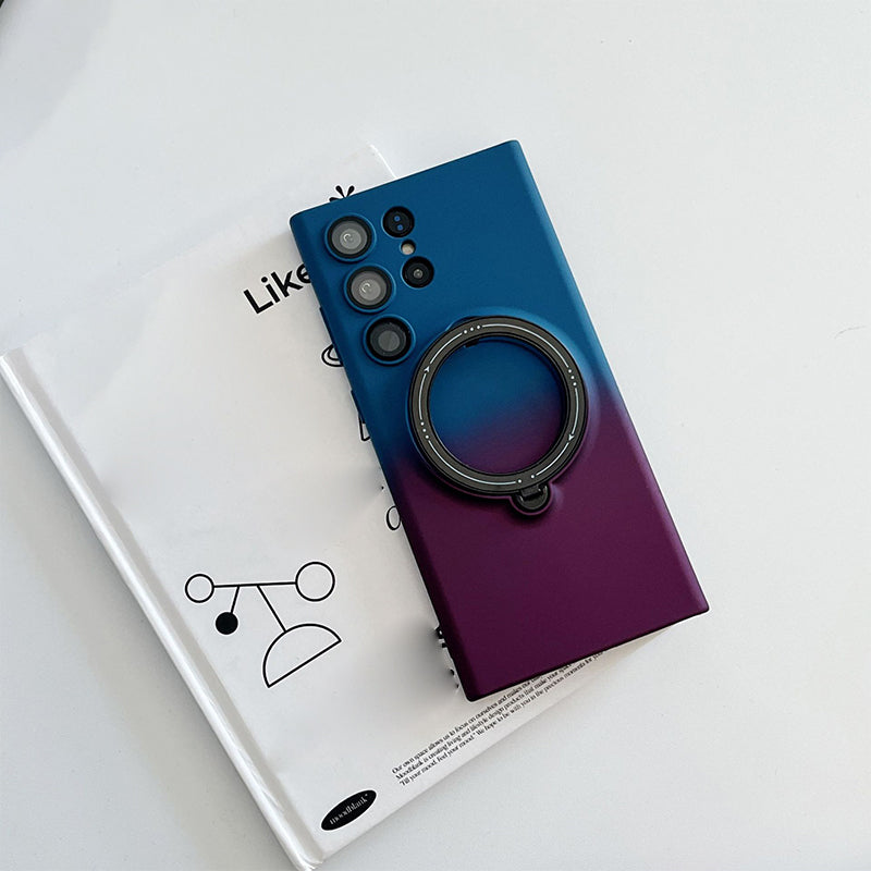🔥Limit Time 60% OFF🔥Gradient Magnetic Phone Case with Ring Stand for Samsung S23 to S25 Series