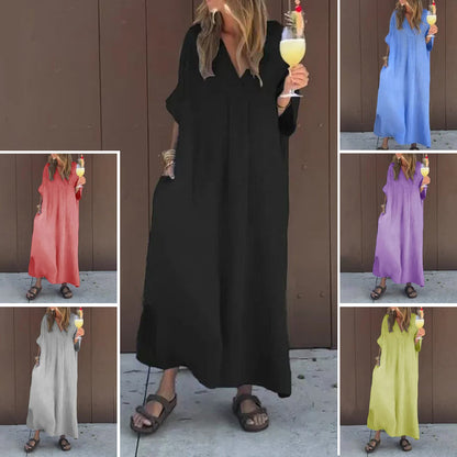 🌸Casual Flowy V-neck Dress For Women