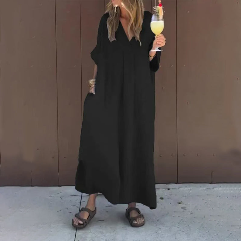 🌸Casual Flowy V-neck Dress For Women