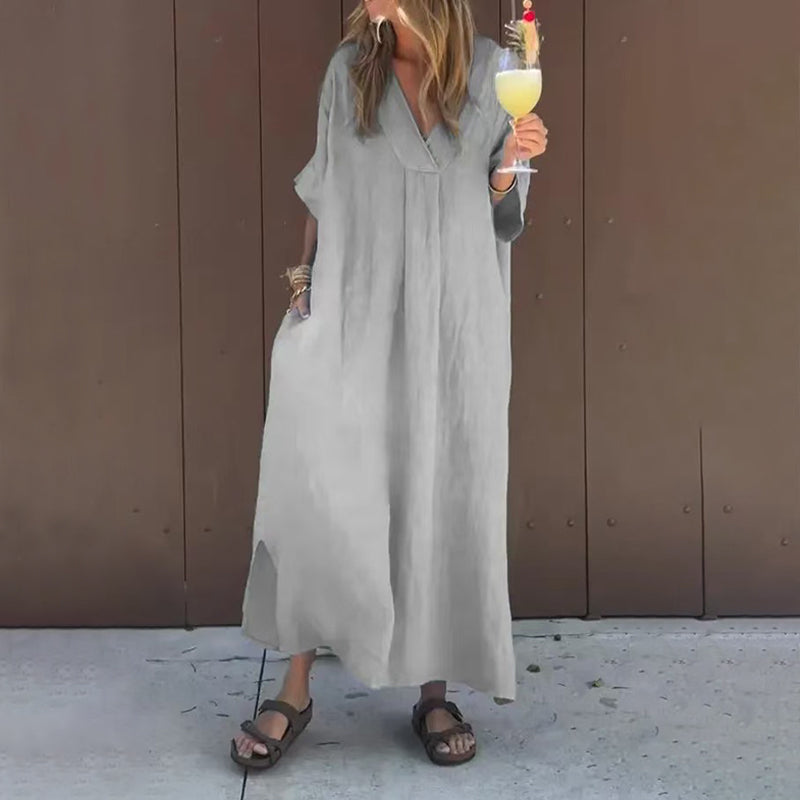 🌸Casual Flowy V-neck Dress For Women